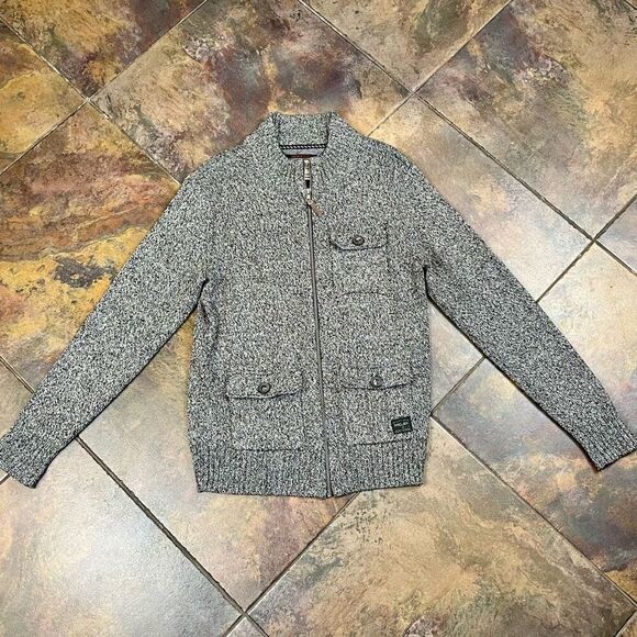 Projek Raw Men’s Full Zip Grey Sweater Large - Picture 4 of 11